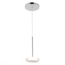 Kuzco Lighting Inc PD97204-CH/CL - Stephord 4-in Chrome/Clear Glass LED Pendant