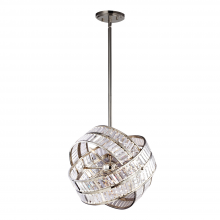 Zeev Lighting CD10072-8-PN - 8-Light 22" Orbital Sputnik Crystal Chandelier