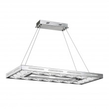 Zeev Lighting CD10143-LED-CH - LED 36" Sleek Modern Rectangular Chandelier