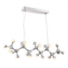 Zeev Lighting CD10190-LED-CH - 20-Light 45" LED Abstract Linear Chandelier