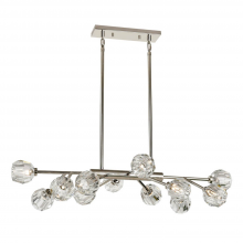 Zeev Lighting CD10312-12-PN - 12-Light 35" Modern Sputnik Polished Nickel Crystal Chandelier