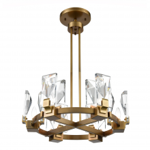 Zeev Lighting CD10353-6-AGB - 6-Light 24" Aged Brass Wheel Styled Chandelier