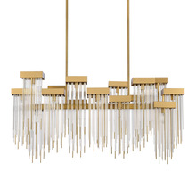 Zeev Lighting CD10415-16-AGB - 16-Light Cityscape Aged Brass Crystal Chandelier