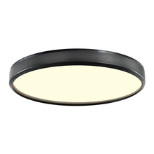 Zeev Lighting FM11753-LED-24-SBB - 24" LED 3CCT Luxury Braided Knurl Satin Brushed Black Ceiling Flush Mount Light