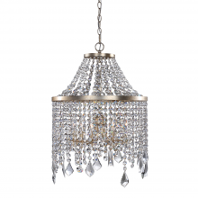 Zeev Lighting MC20010-6-SL-AG-V - 6-Light 19" Crystal Mini Chandelier