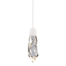 Zeev Lighting MP11402-LED-MW - LED 3CCT Inimitable Crafted Crystal Matte White Mini-Pendant