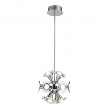 Zeev Lighting P30054-LED-CH - LED 14-Light Modern Sputnik Pendant Light