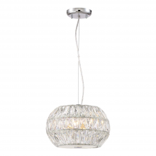 Zeev Lighting P30080-6-CH - 6-Light 16" Crystal Drum Pendant