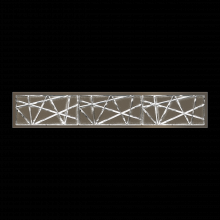 Zeev Lighting VL11511-LED-24B-PN - LED 3CCT 27" Thick Engraved Crystals Polished Nickel Vanity Light