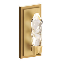 Zeev Lighting WS11405-LED-1-AGB - LED 3CCT 1-Light Crafted Crystal Aged Brass Vertical Wall Sconce