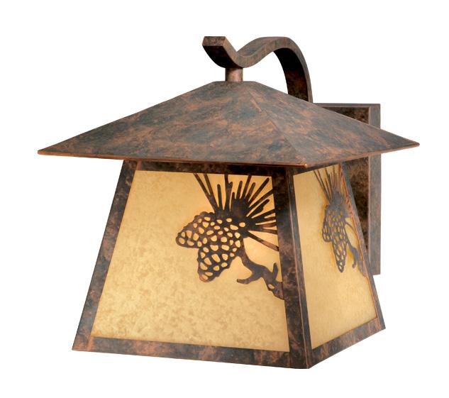 Whitebark 9.25-in Outdoor Wall Light Olde World Patina