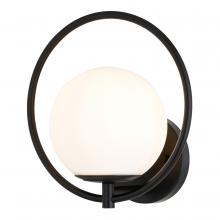 Vaxcel International W0476 - Bucktown 9.75-in. H 1 Light Wall Light Matte Black