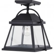 Vaxcel International T0537 - Lexington 10.75. in. W Outdoor Semi-Flush Mount Textured Black