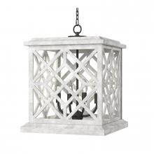 Regina Andrew 16-1364WT - Regina Andrew Chatham Wood Lantern (White)