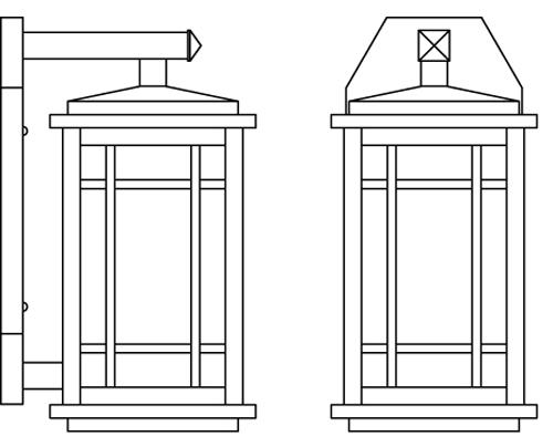 6" avenue wall bracket