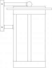 Arroyo Craftsman SAB-9FL-AC - 9" Santorini Wallmount