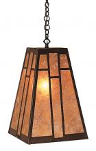 Arroyo Craftsman AH-12GW-P - 12" asheville hanging pendant