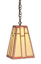 Arroyo Craftsman AH-8F-BZ - 8" asheville hanging pendant