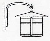 Arroyo Craftsman BB-11OF-RC - 11" berkeley wall mount