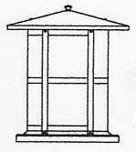 Arroyo Craftsman BC-14LWO-BK - 14" berkeley long body column mount