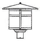 Arroyo Craftsman BP-17CR-MB - 17" berkeley post mount