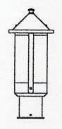 Arroyo Craftsman BP-6LGW-MB - 6" berkeley long body post mount