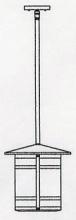 Arroyo Craftsman BSH-11LF-MB - 11" berkeley long body stem hung pendant