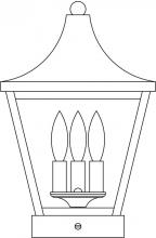 Arroyo Craftsman NAC-10RM-AB - 10" Nantes column mount