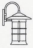 Arroyo Craftsman NB-9LF-VP - 9" newport long body wall mount