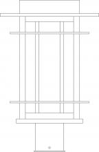 Arroyo Craftsman OPP-11CS-RC - 11" oak park post mount