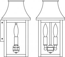 Arroyo Craftsman PRW-7CLR-RC - 7" Providence flush wall mount