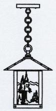 Arroyo Craftsman TRH-9MNF-MB - 9" timber ridge pendant with mountain filigree