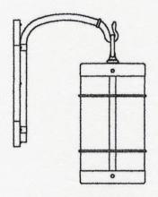 Arroyo Craftsman VB-11NRWO-P - 11" valencia wall mount - no roof