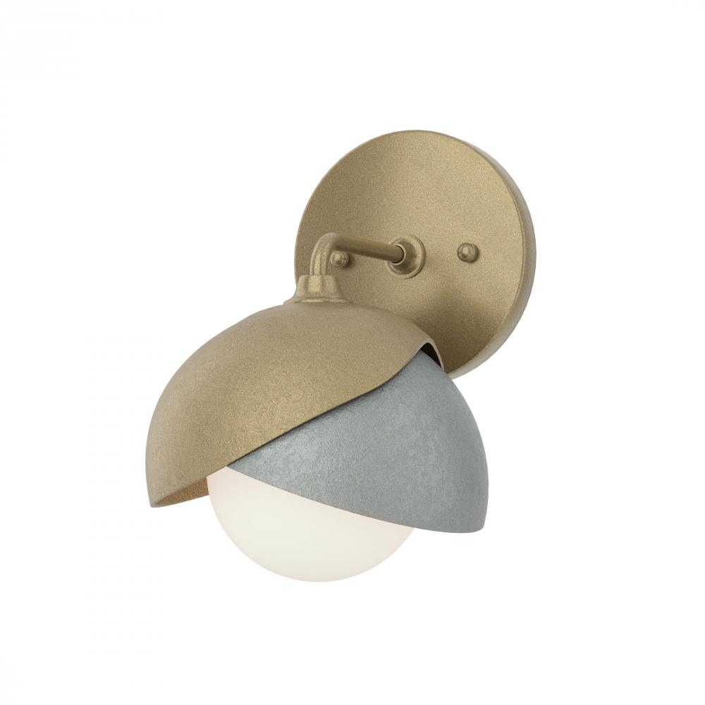 Brooklyn 1-Light Double Shade Bath Sconce