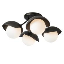 Hubbardton Forge 121375-SKT-14-14-GG0711 - Brooklyn 4-Light Single Shade Semi-Flush