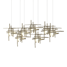 Hubbardton Forge 131096-SKT-LONG-84-YC0305 - Tura 7-Light Frosted Glass Pendant