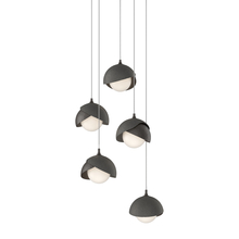 Hubbardton Forge 131125-SKT-LONG-14-20-GG0711 - Brooklyn 5-Light Double Shade Pendant