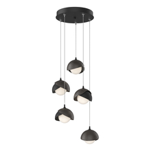 Hubbardton Forge 131125-SKT-STND-10-14-GG0711 - Brooklyn 5-Light Double Shade Pendant