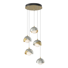 Hubbardton Forge 131125-SKT-STND-86-85-GG0711 - Brooklyn 5-Light Double Shade Pendant