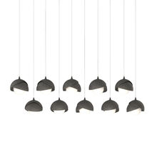 Hubbardton Forge 131205-SKT-LONG-20-20-GG0711 - Brooklyn 10-Light Double Shade Pendant