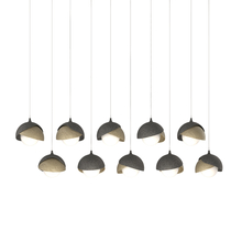 Hubbardton Forge 131205-SKT-LONG-20-84-GG0711 - Brooklyn 10-Light Double Shade Pendant