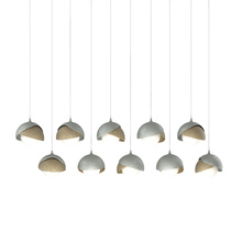 Hubbardton Forge 131205-SKT-LONG-82-84-GG0711 - Brooklyn 10-Light Double Shade Pendant