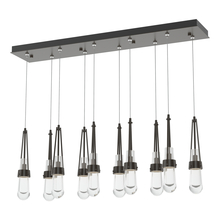 Hubbardton Forge 131207-SKT-STND-14-ZM0434 - Link 10-Light Clear Glass Pendant