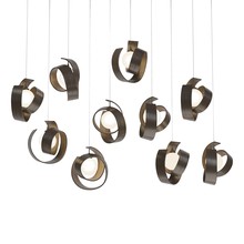 Hubbardton Forge 131208-SKT-LONG-05-GG0711 - Riza 10-Light Pendant