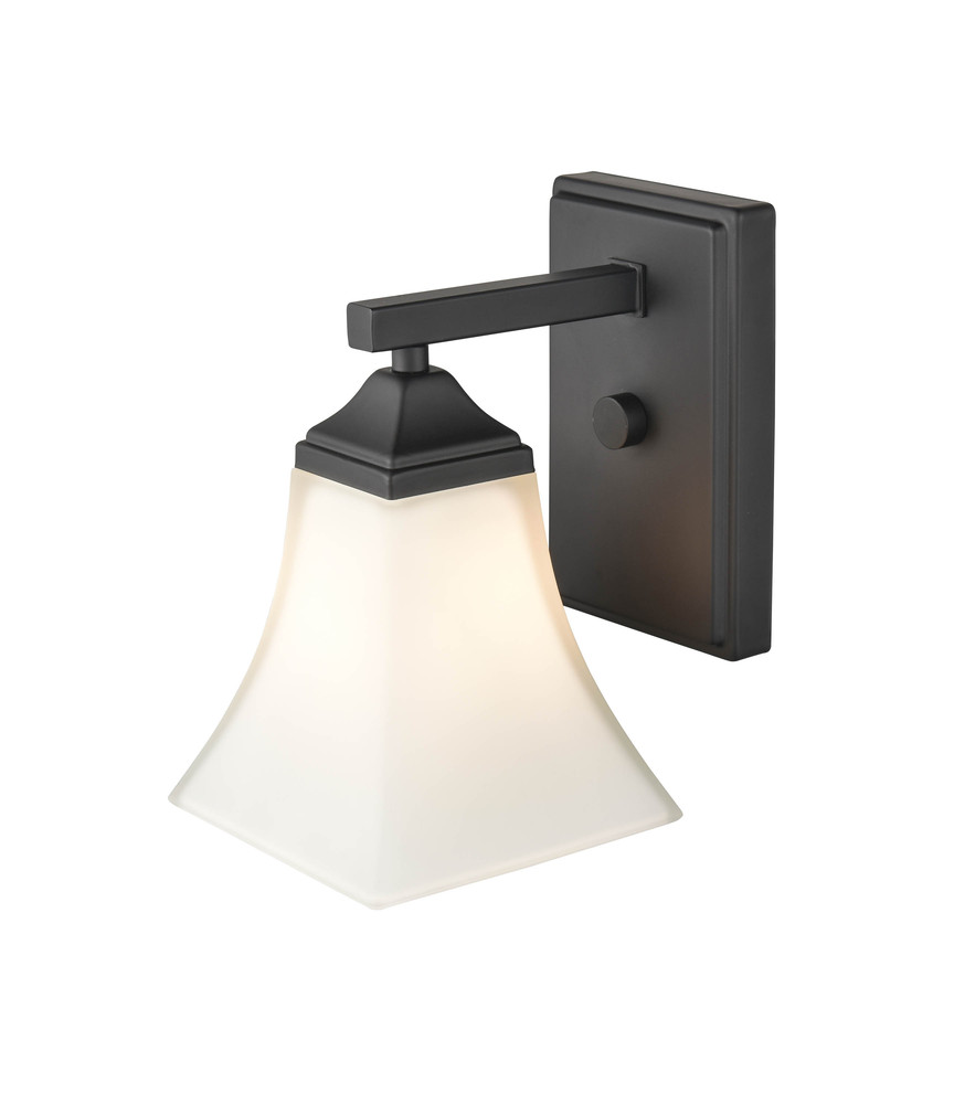 1-Light Wall Sconce Matte Black