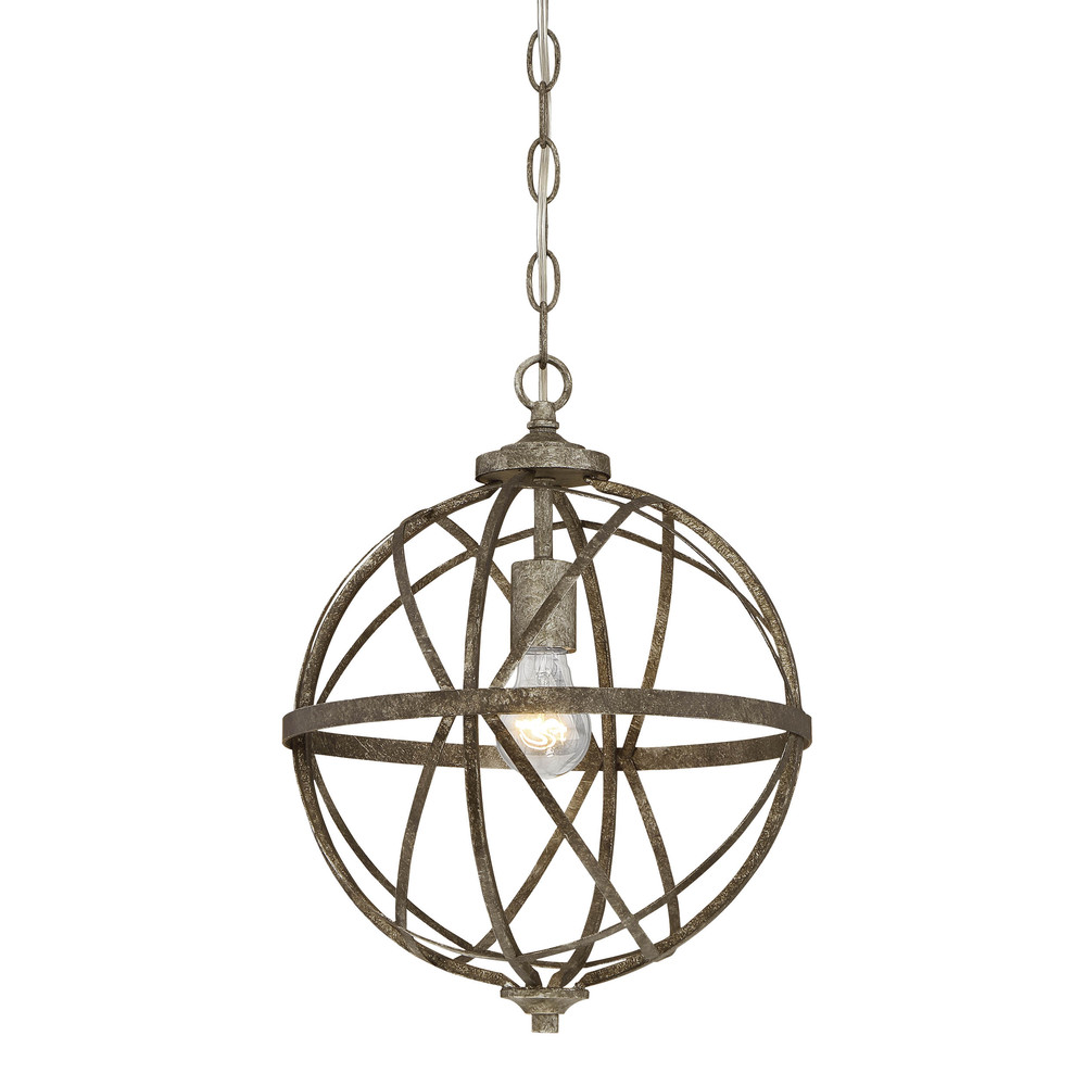 Lakewood 1-Light Pendant light Antique Silver