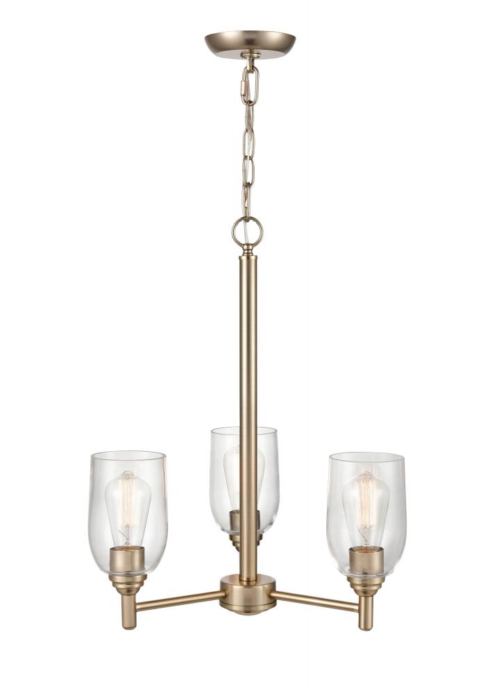 Arlett 3-Light Chandelier Ceiling Light Modern Gold