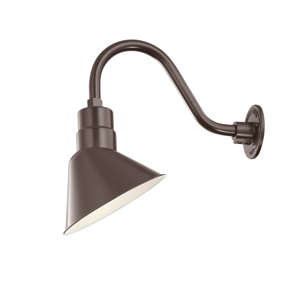 R Series 1-Light Angle Shade Architectural Bronze