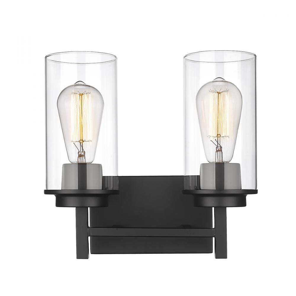 Janna 2-Light Vanity Matte Black