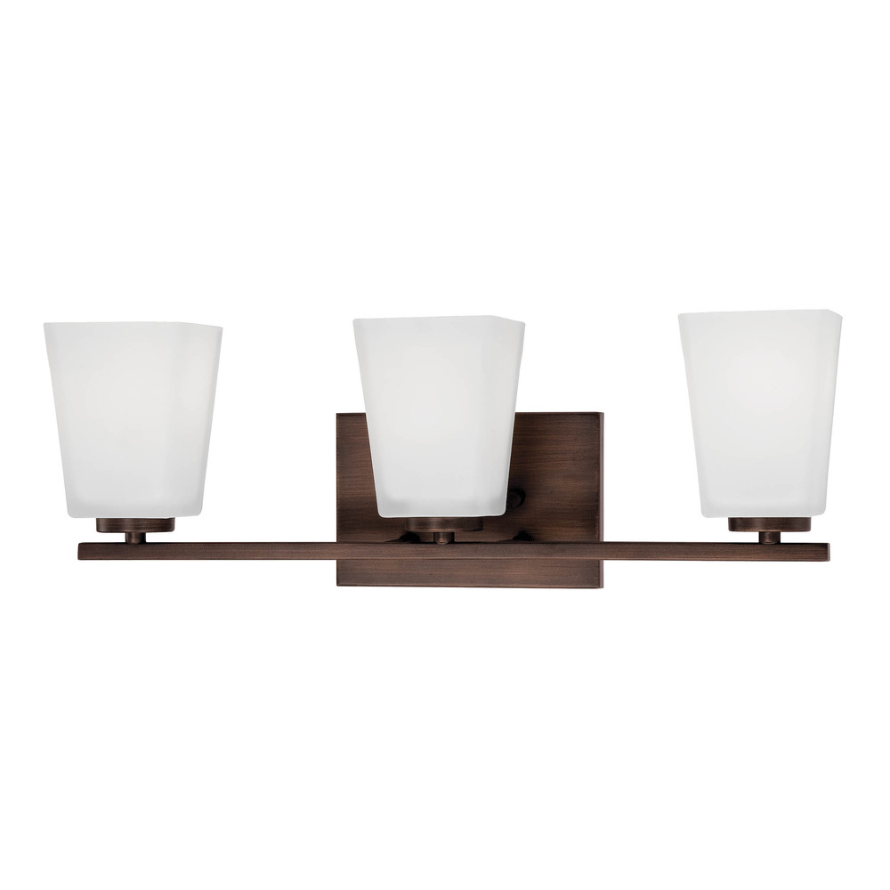 3-Light Vanity Rubbed Bronze